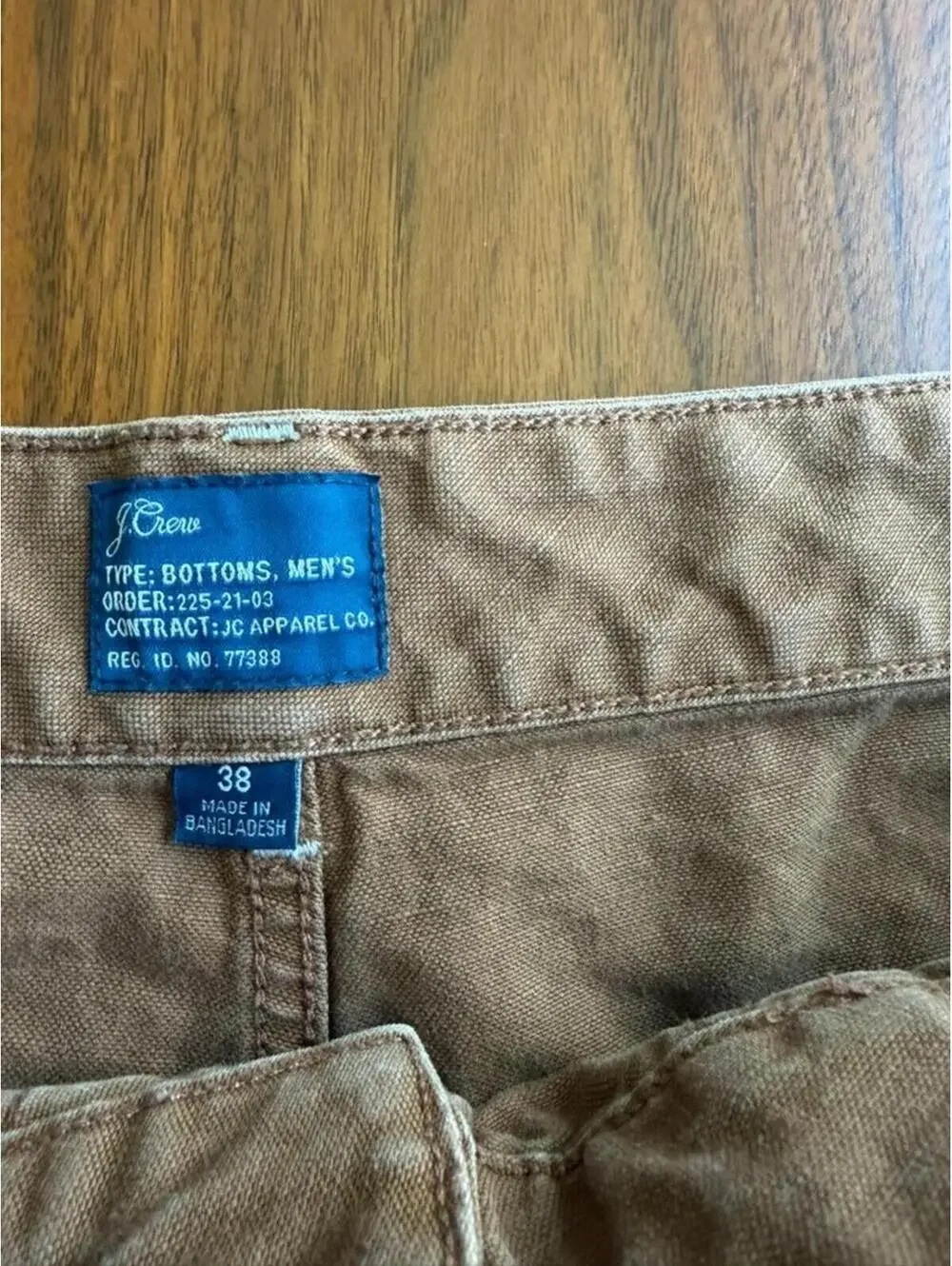 J.Crew Wallace & Barnes Canvas Utility Camp Shorts Brown - Size 38